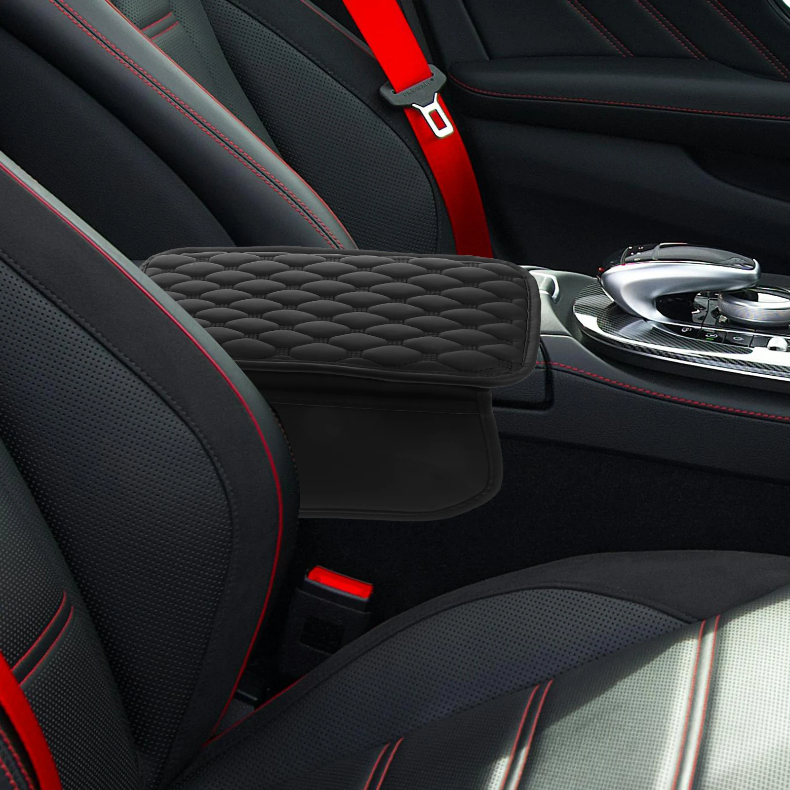 

Universal Center Console Fake Armrest Protector Cushion Waterproof Durable Storage Box Pad For Most Vehicles