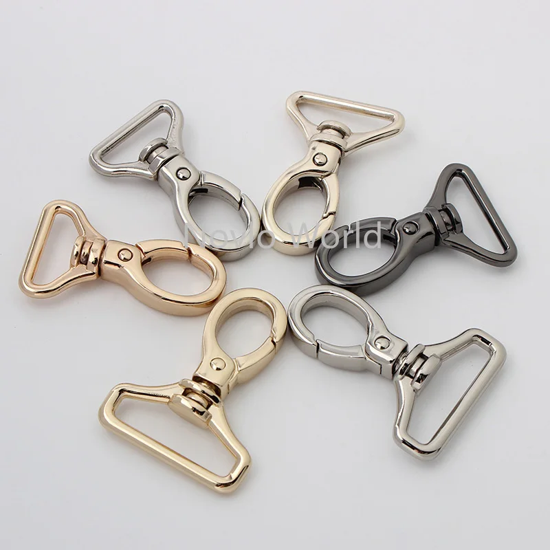 10-50pcs 5 colors 3 sizes 20-25-30mm trigger snap hook clasp metal clip swivel dog leash hardware chain bag fittings