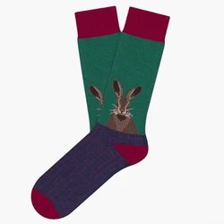 1 Pair New Style Elegant Fashion Rabbit Unisex Crew Socks Funny Creative Socks Men Women Couple Harajuku Cotton Socks Gifts Bulk