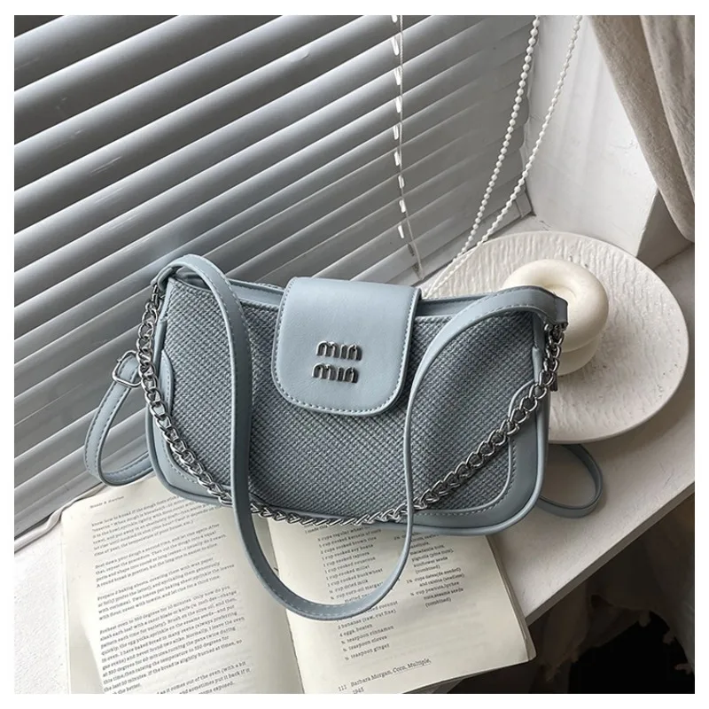 

2023 Новая ретро-сумка через плечо - винтажная маленькая квадратная сумка через плечо для женщин, кошелек подмышками, кожаная сумка высокого качества