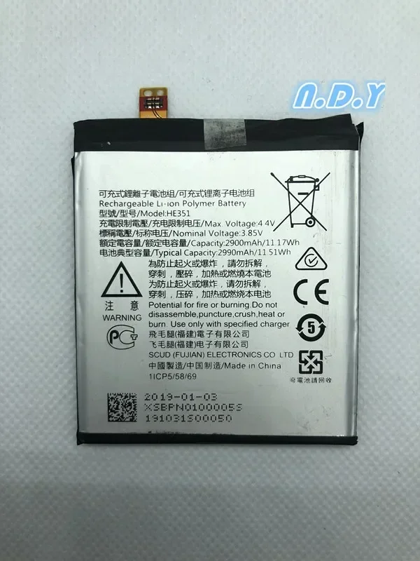 Original  HE351 2900mAh Battery  For  Nokia 3.1, TA-1049, TA-1057, TA-1063, TA-1070, TA-1074  Batteries +Free Tools