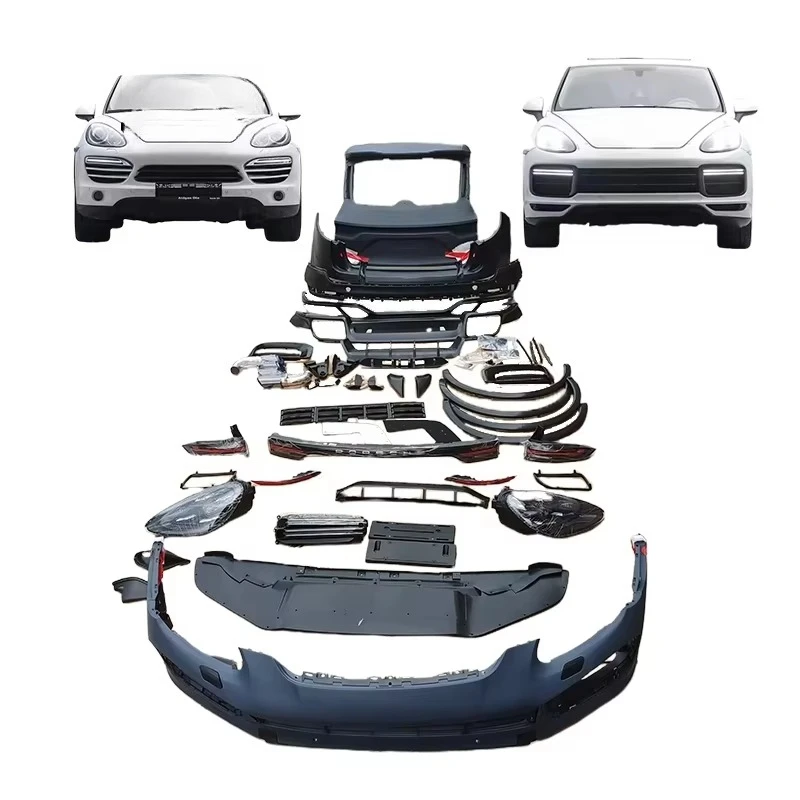 PP Plastic 11-14 958.1 Covert to 2018 9Y0 Car Bumpers Led Tail Lights Tail Gate Complete Bodykit for Cayenne Body Kit