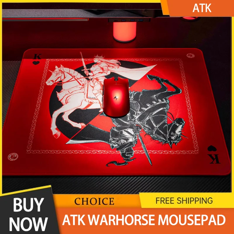 

Atk Warhorse Mousepad Illustrator New Year'S Limit E-Sports Mouse Pad Microfiber Fabric 4mm Mice Pad Pc Gamer Accessories Gifts