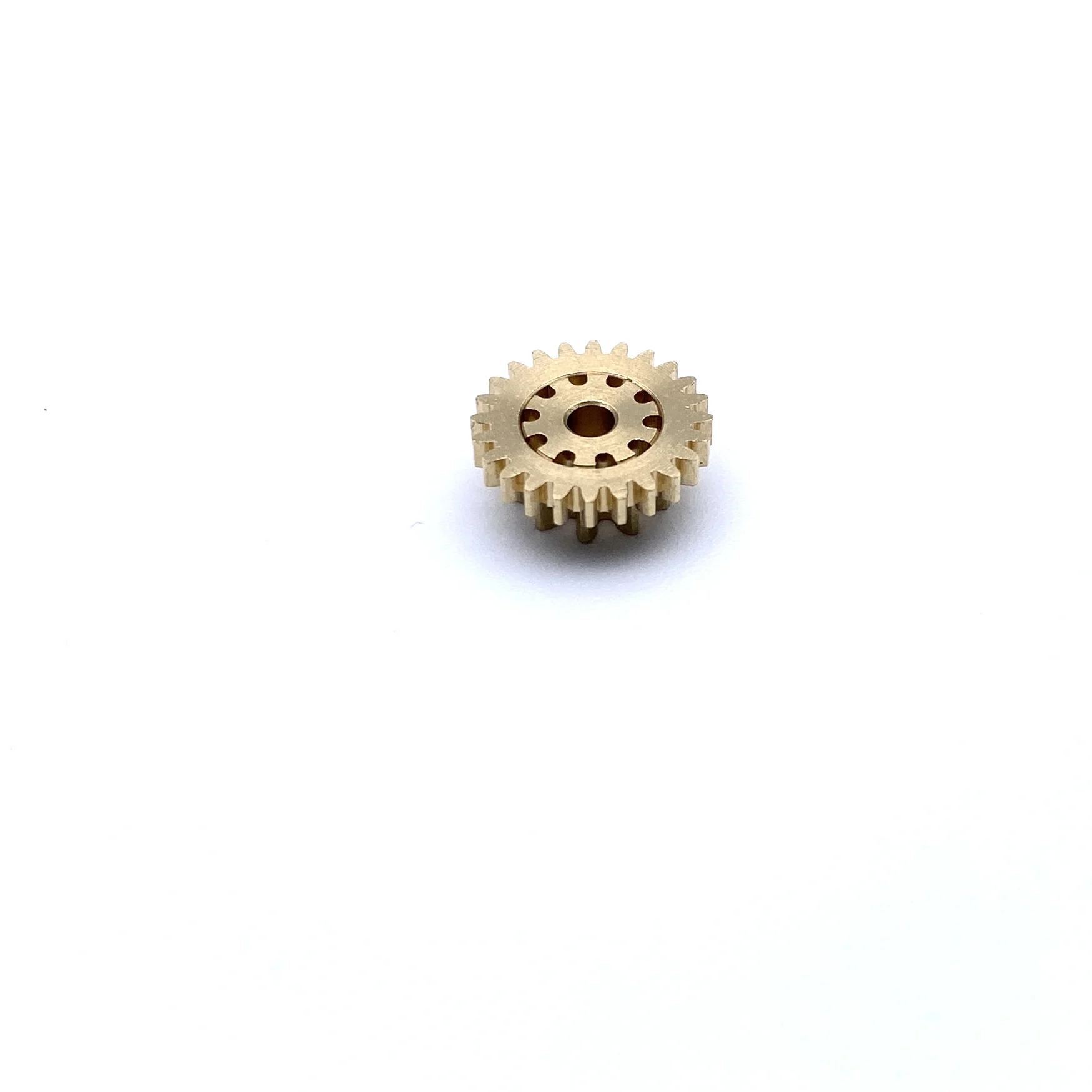 1PCS 0.6/0.4M Double Gear 12/18 Teeth 2.02MM 10/24 Teeth DIY Model Double Copper Gear