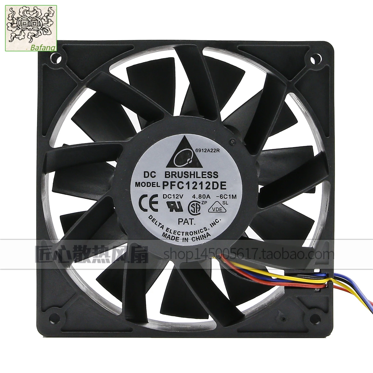 

Ltsf For PFC1212DE-ventilador De Refrigeración De Doble Bola, Máquina De Minería Original De 12V, 4.8A, 12CM, Súper Grande, Ant