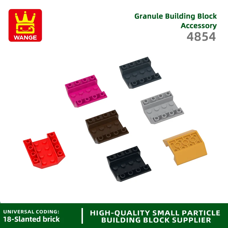 

Wange 4854 100 г/30 шт. наклон перевернутый 45 4x4 двойные строительные блоки, совместимые с кирпичами DIY детские развивающие игрушки в подарок