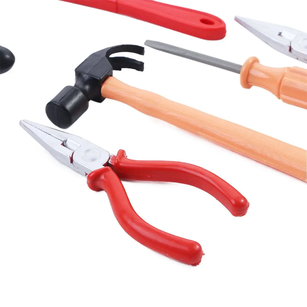 Veilige multifunctionele plastic schroevendraaier Kinderspeelgoed Simulatie Reparatiegereedschap Set Kinderen Onderhoudsgereedschap Fantasiespel Speelgoed