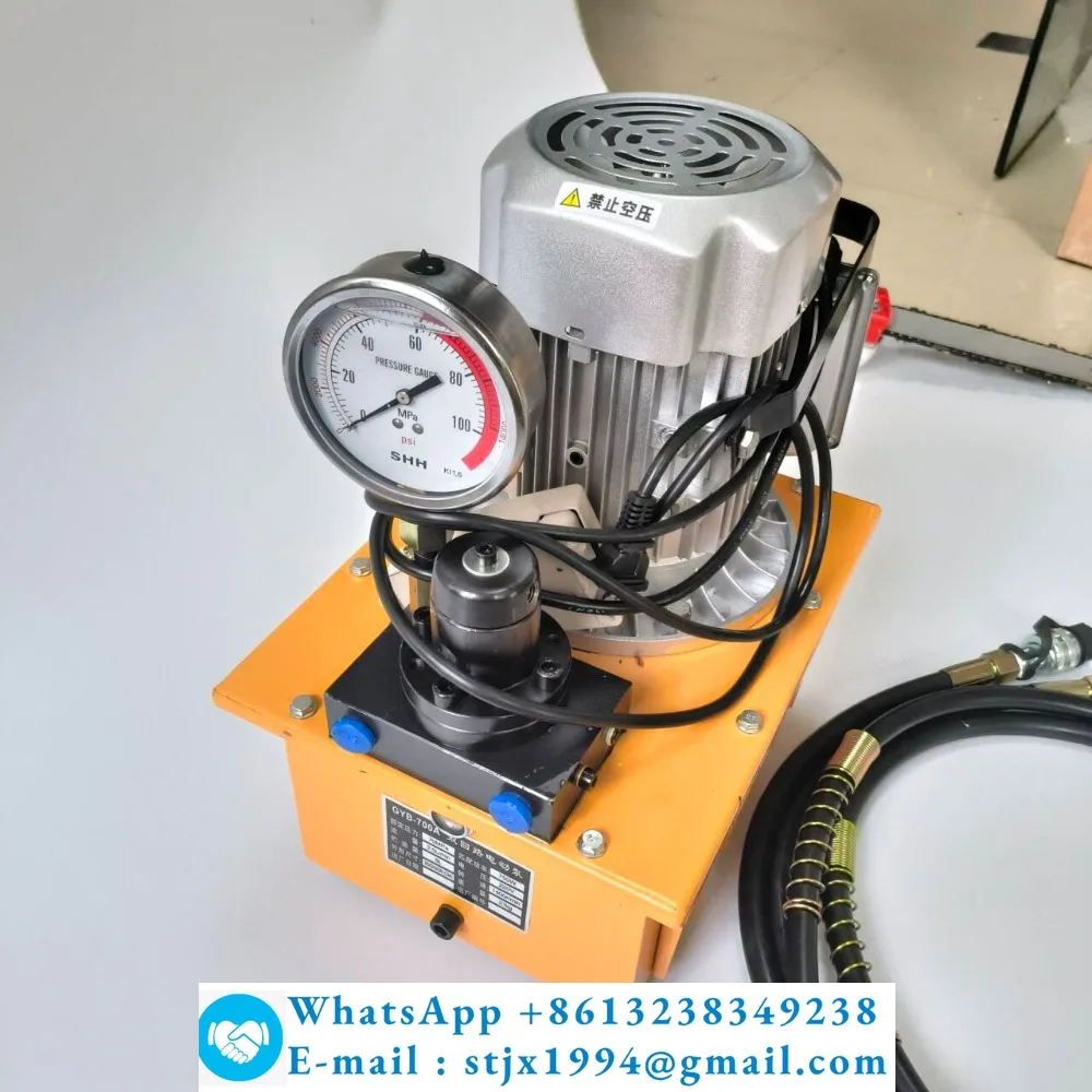 Electric high pressure hydraulic pump station 220V voltage 0.75KW