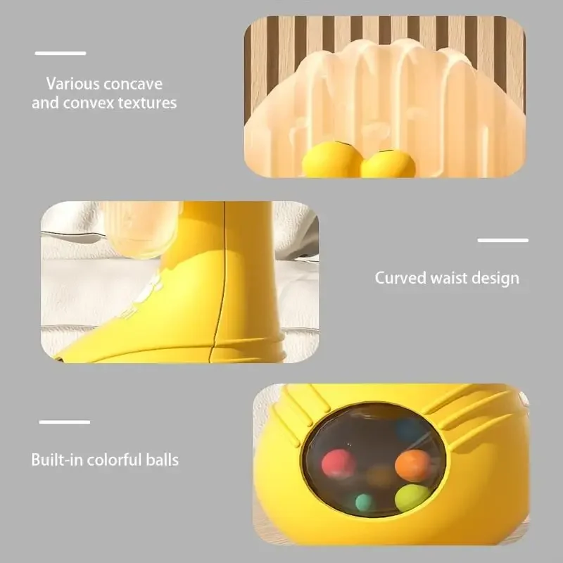 لعبة عضاضة لنمو الأطفال الرضع مع مزخرفة وصانعة للضوضاء للمهارات الحركية الدقيقة 15UB #2