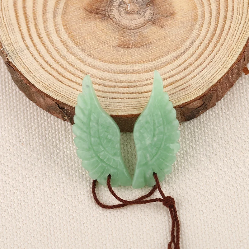

AAA+- B&F Green Aventurine Earring Beads for Jewelry Making, Handmade Natural stones beads, Stones for jewelry Making Supplies