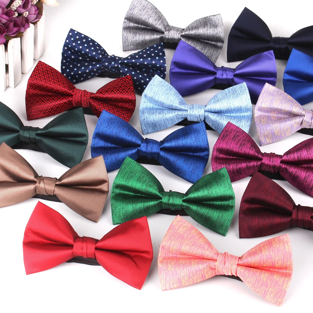 

Solid Color Bow tie For Groom Fashion Bow ties For Men Women Shirt Bow knot Adjustable Adult Bowties Cravat Groomsmen Bowtie
