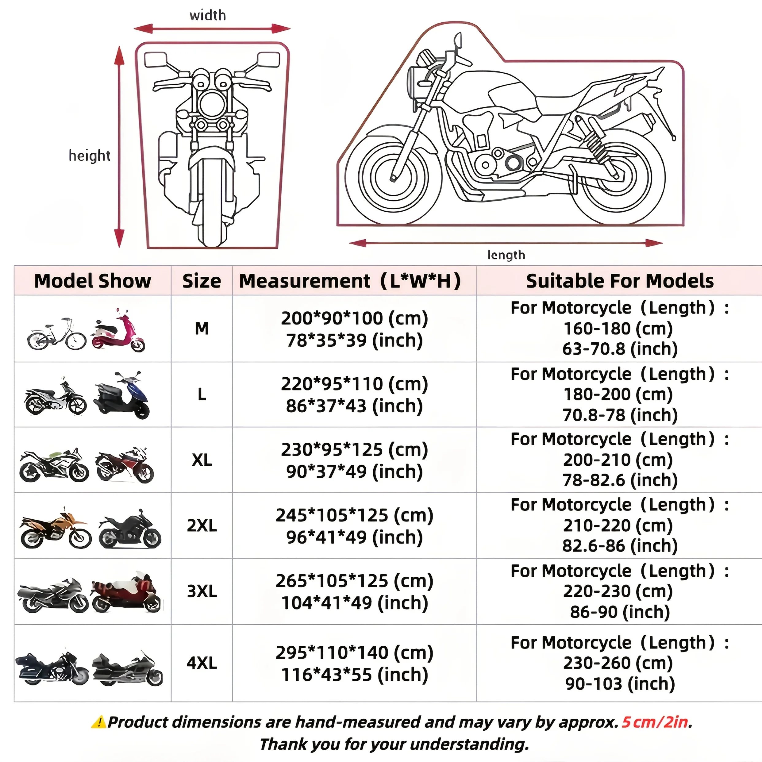 Penutup Hujan Sepeda Motor Universal Penutup Moto Pelindung UV Luar Ruangan Penutup Skuter Anti Debu dan Hujan Aksesori Tahan Air 2025