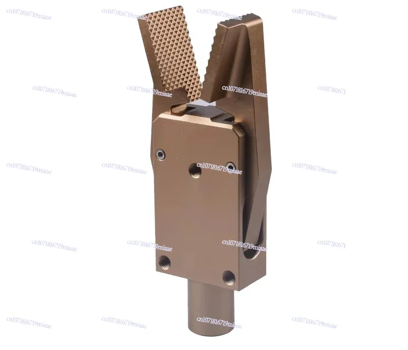 Industrial Grade Oxidation-resistant Golden Yellow Small Robot Finger Clamps Fixtures and Manipulators Pneumatic Gripper