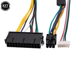 ATX 24pin to Motherboard 2-port 6pin adapter Power supply 18AWG cable for HP Z220 Z230 SFF Mainboard server Workstation NEWEST