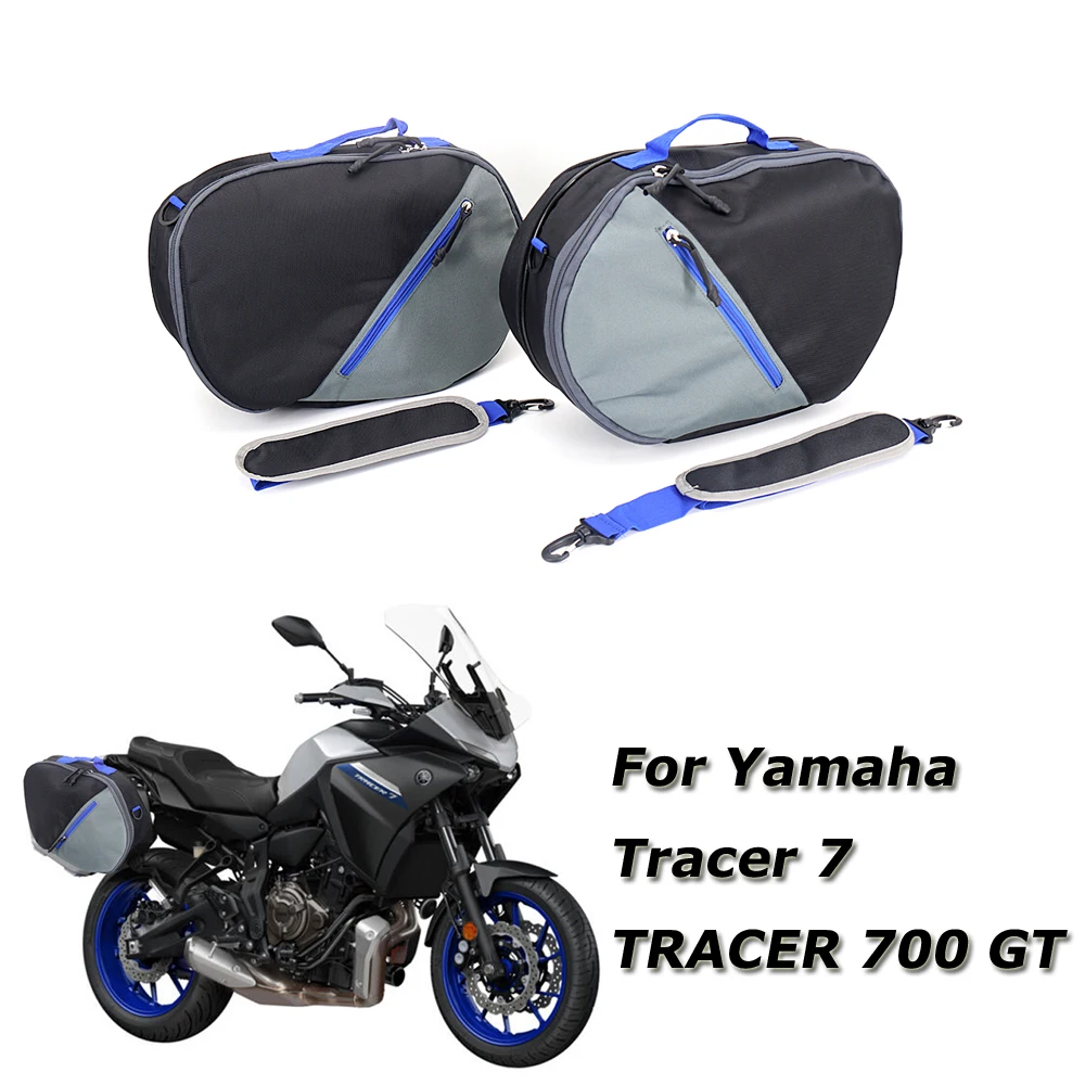

New 2020 2021 2022 Motorcycle Accessories waterproof Luggage Bags Black Expandable Inner Bags For Yamaha Tracer 7 TRACER 700 GT