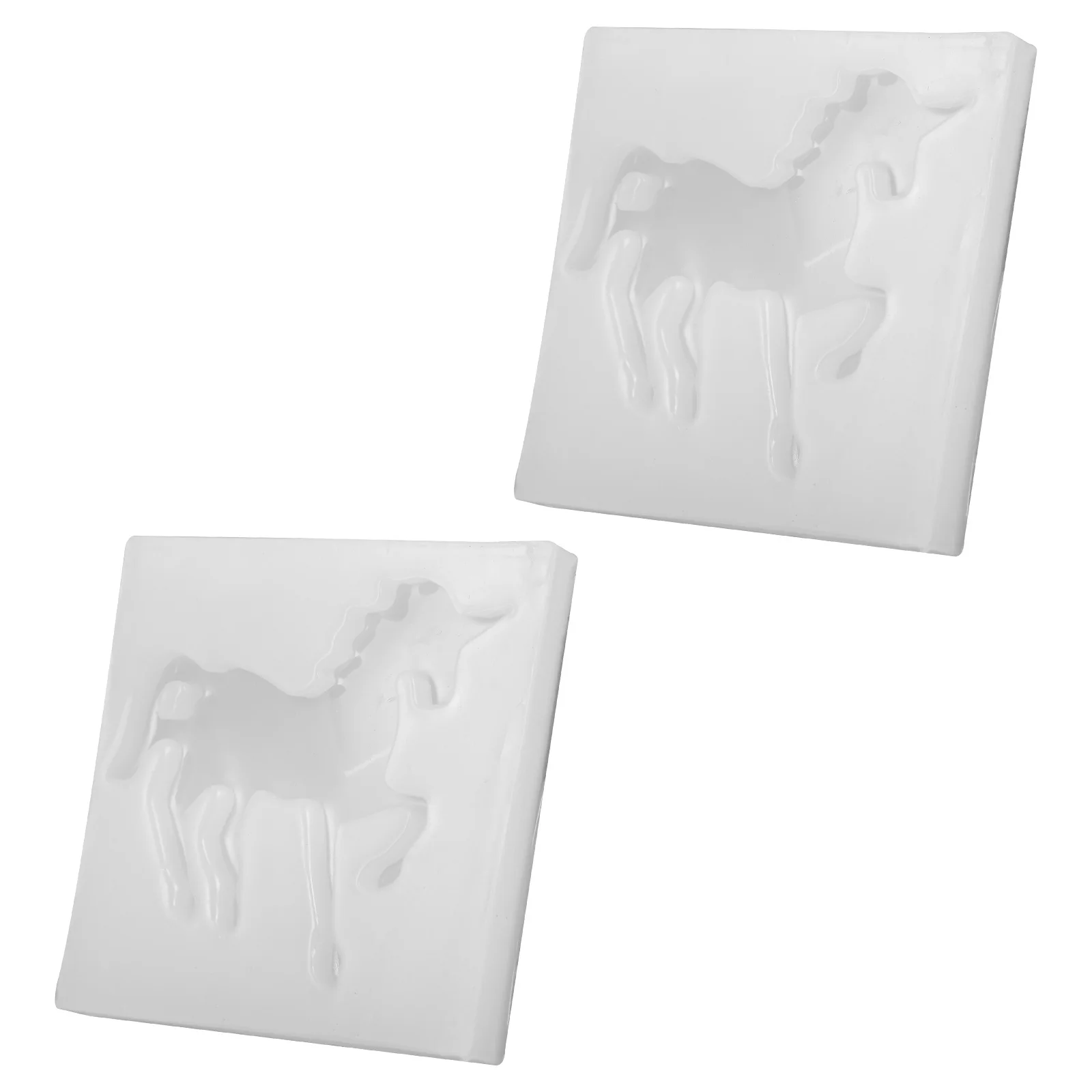 Moldes de silicona de caballo volador, molde artesanal de resina duradero para hacer joyería Diy, adornos de fundición epoxi de cristal, suministros de herramientas, 2 uds.