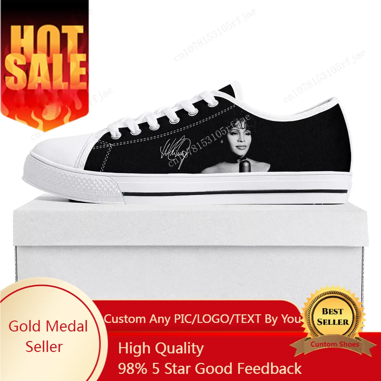 

Низкие кроссовки Whitney Houston Singer, мужские и женские парусиновые кроссовки для подростков, повседневная обувь для пар, обувь на заказ