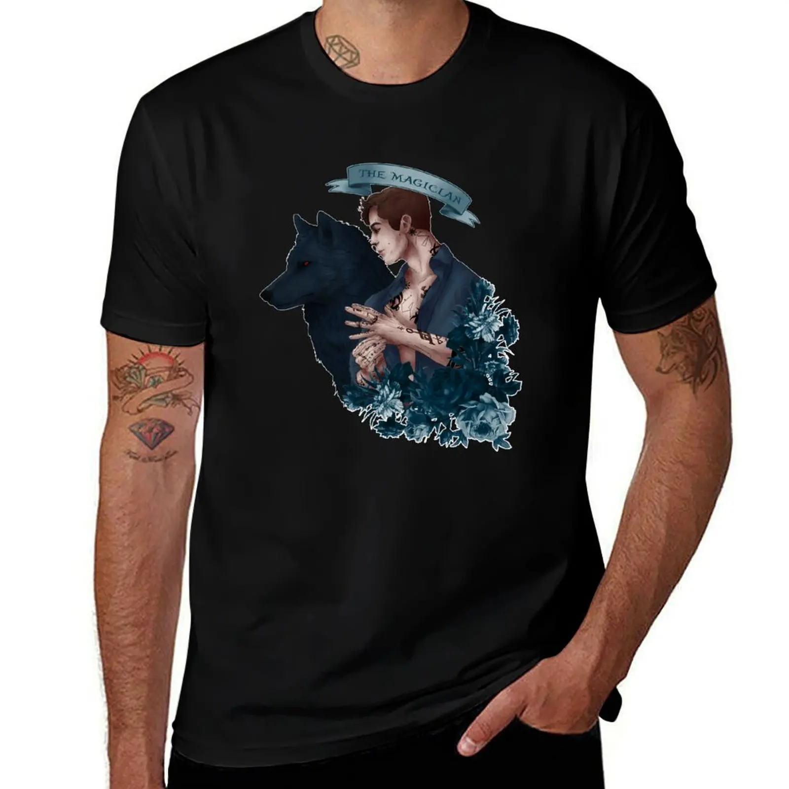 Magician Print T-Shirt Urban Style Print T-Shirt