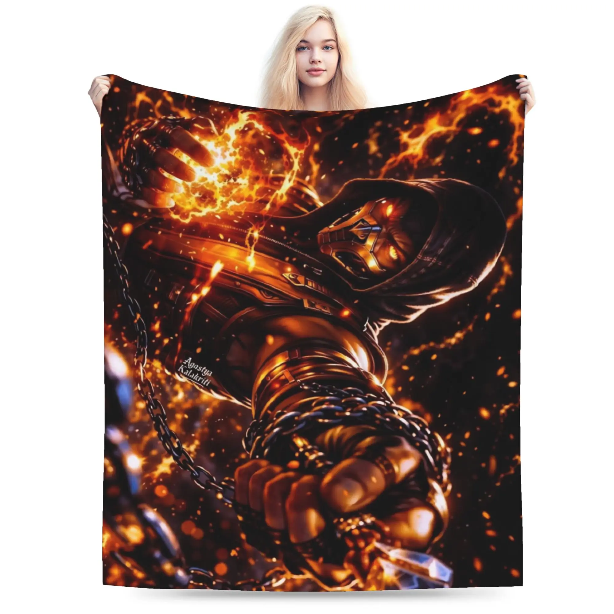 Mortal Kombat II Moive 2026 Throw Blanket for Couch  Soft Cozy Plush Blanket 50x60 Inch Multi-size Bedspread for All Seasons