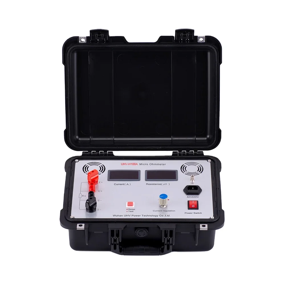 

UHV-H100A 100A Loop Resistance Meter Digital Circuit Breaker Contact Resistance Tester