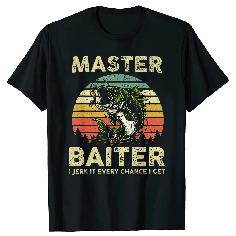 Летние Повседневные базовые футболки мастер-приманка каждый шанс я получу забавные рыболовные топы с круглым вырезом модная футболка с коротким рукавом Одежда