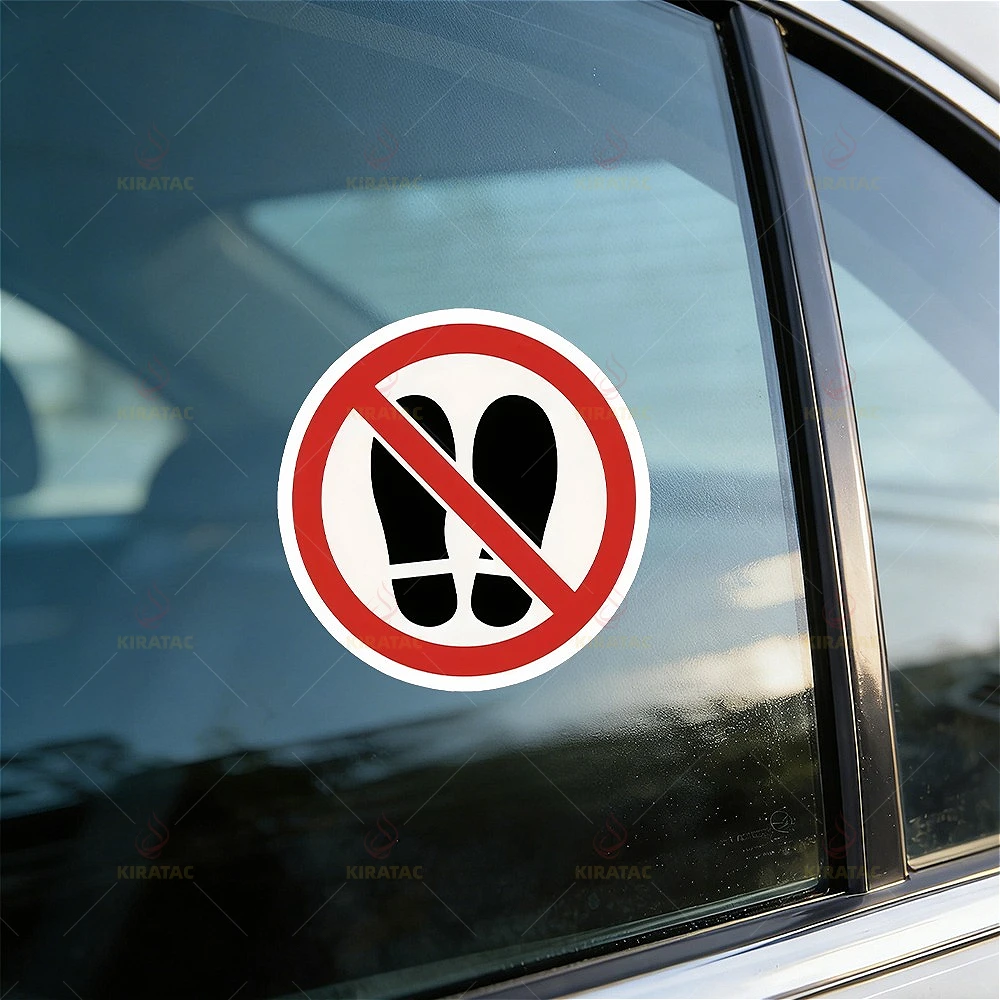 

1Pc No Trespassing Sign Vinyl Sticker Waterproof Decal for Motorcycle Helmet Fuel Tank Window Door Scooter