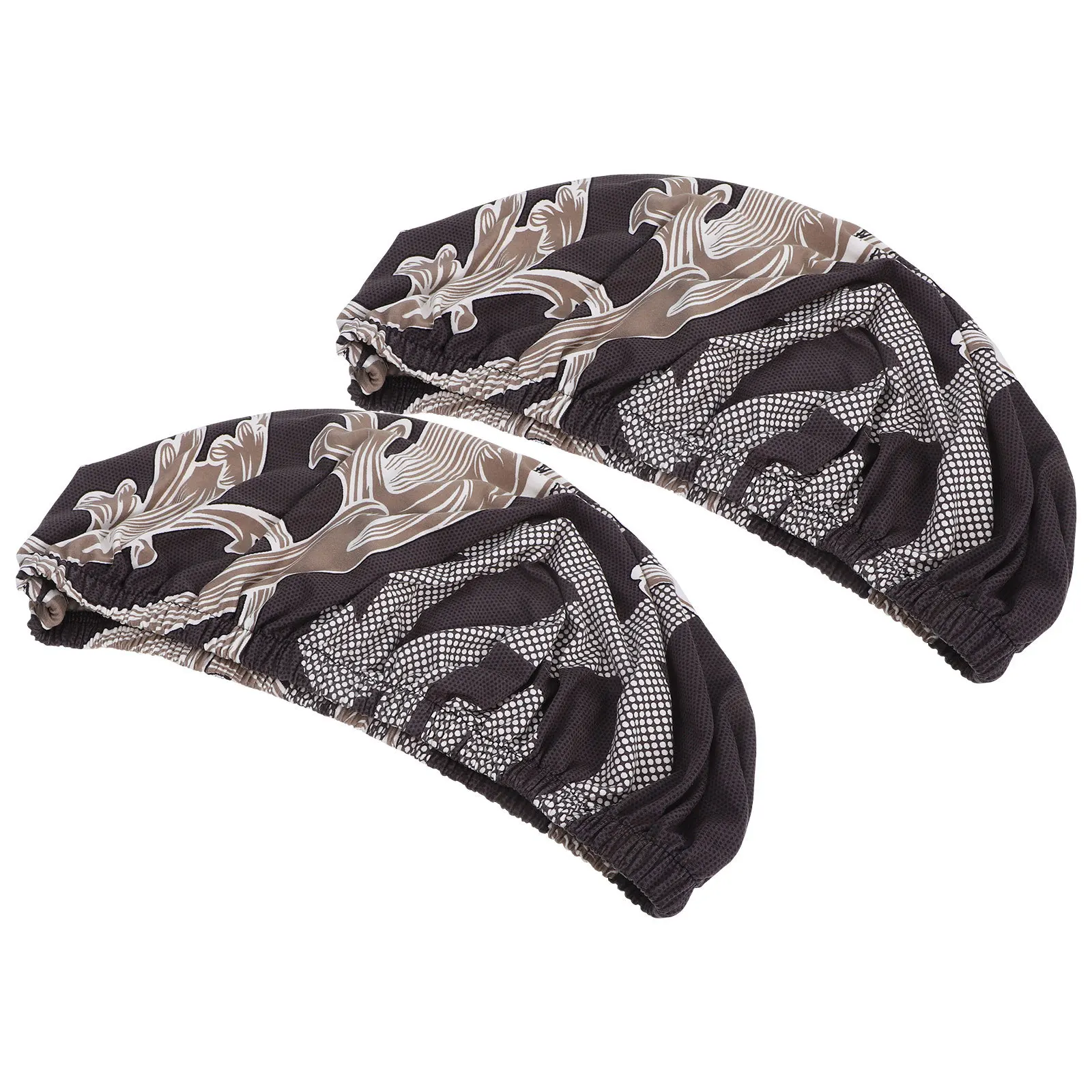 

2Pcs Milk Silk Chair Covers Elastic Waterproof Stain Resistant Seat Protector for Dining Room Bar Stool Bench Accent Chairs