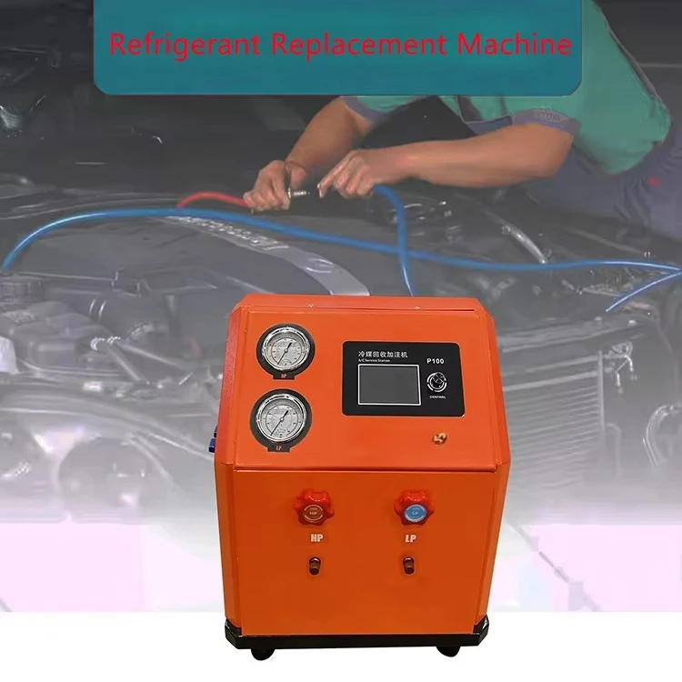Gas R12 R134a R410 R500 R1234yf R22 R410A R402a Portable Multi Refrigerants Recycling Refilling AC Recovery Recharge Machine