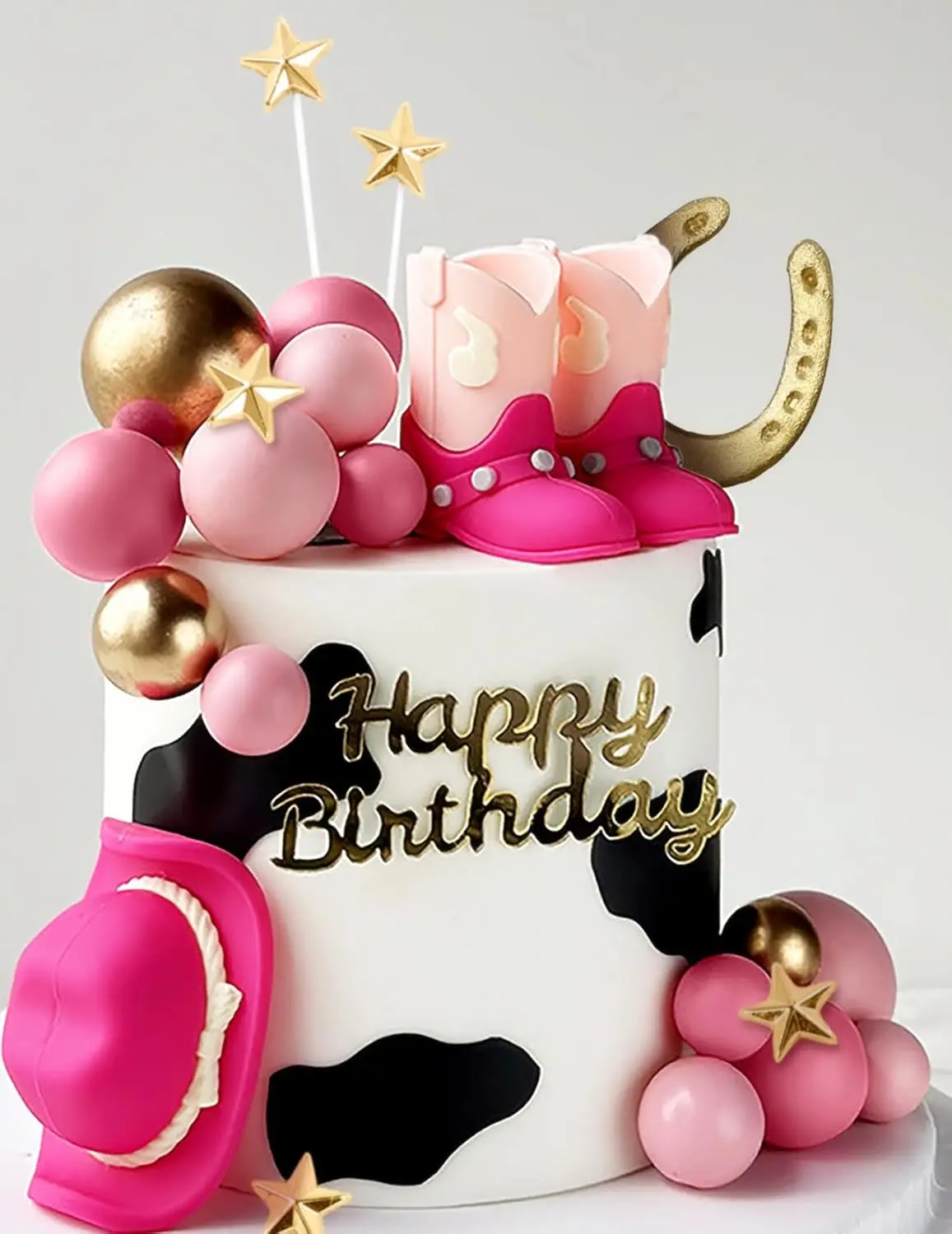 

Топпер для торта «Ковбойская девочка»: украшения в стиле вестерн, шляпа ковбойки, сапоги ковбойки, декор для торта с коровьими шариками