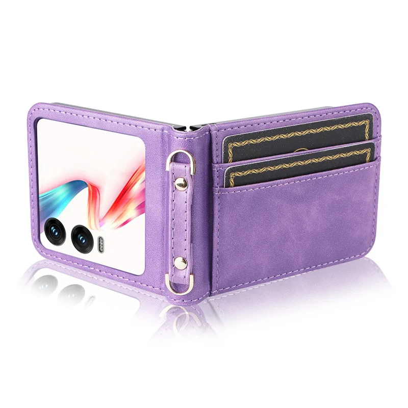 For Tecno Phantom V Flip2 non-slip Crossbody bag Wallet Phone Case for Tecno Phantom V Flip 2 Leather Phone Case