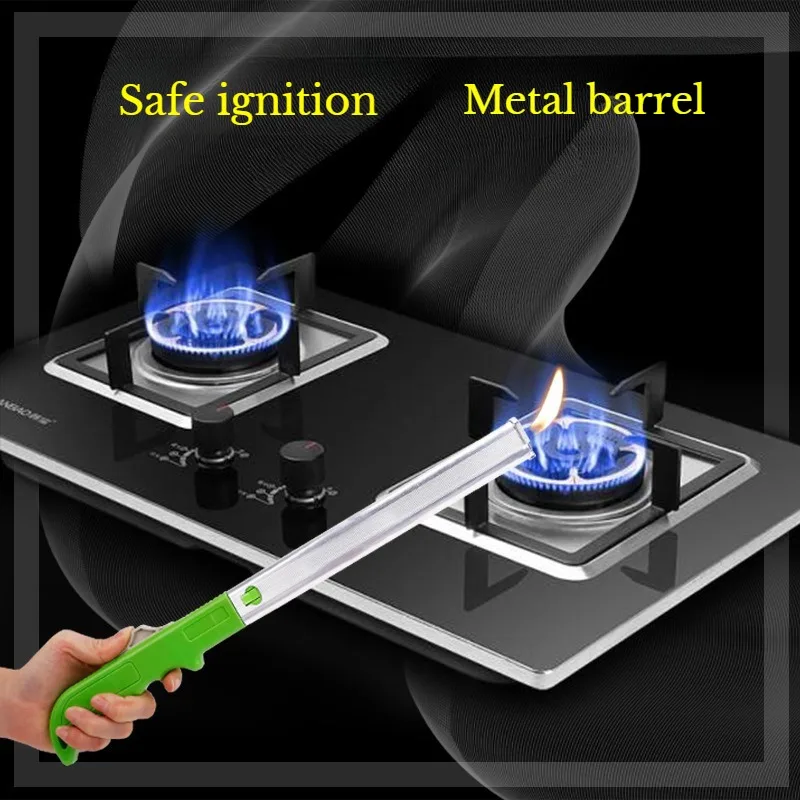 

Newest Metal Ignition Gun Long Handle Gas Stove Gas Stove Aromatherapy Lighter Durable Extended Outdoor Barbecue Camping Igniter