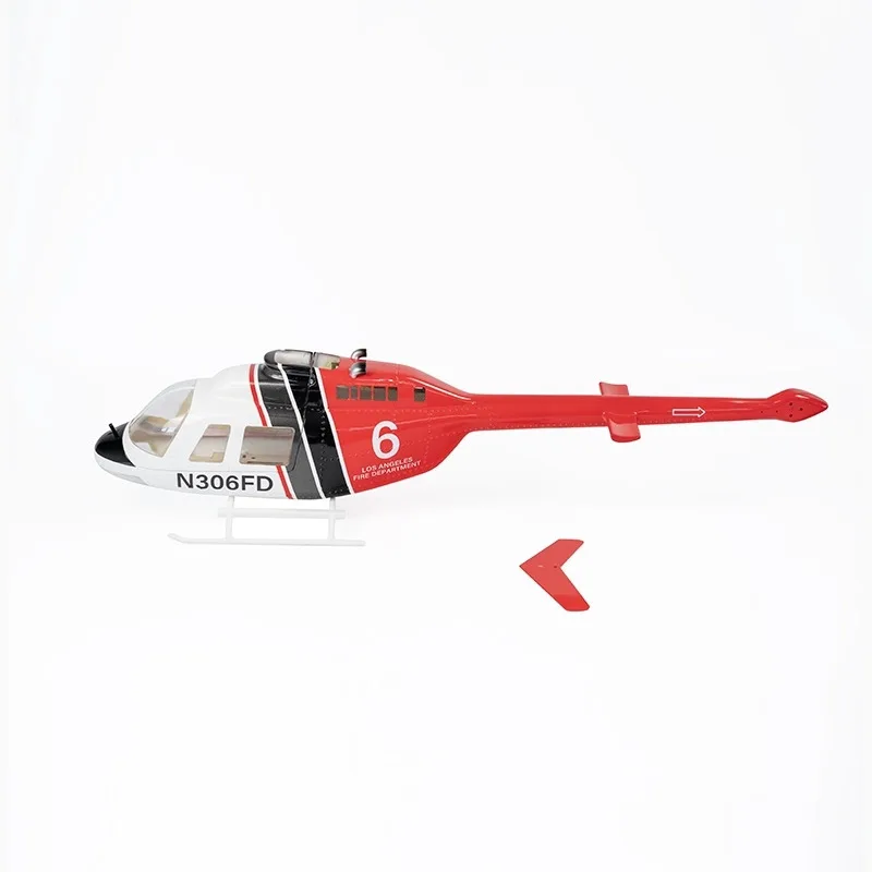 FLYWING Bell 206 UH-1 Huey RC Helicopter Bell206 Body Shell Fuselage Without Motor Spare Parts Accessories