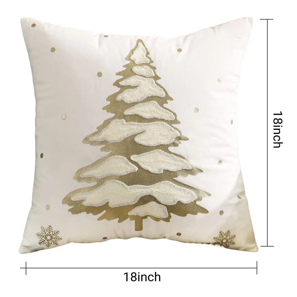 Christmas Cushion Cover 45x45cm Soft Velvet Christmas Tree Pillowcase Home Decor Throw Pillow Covet White Green Xmas Decoration