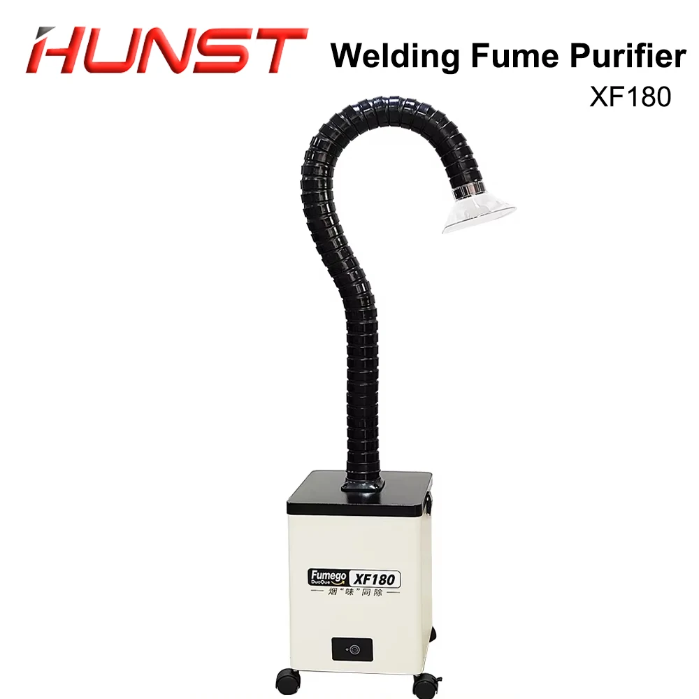 Hunst XF180 Laser Fume Extractor Soldering Smoke Fume Absorber Purifier HEPA Dust Collector for Nail Salon,Beauty Dust Absorbing