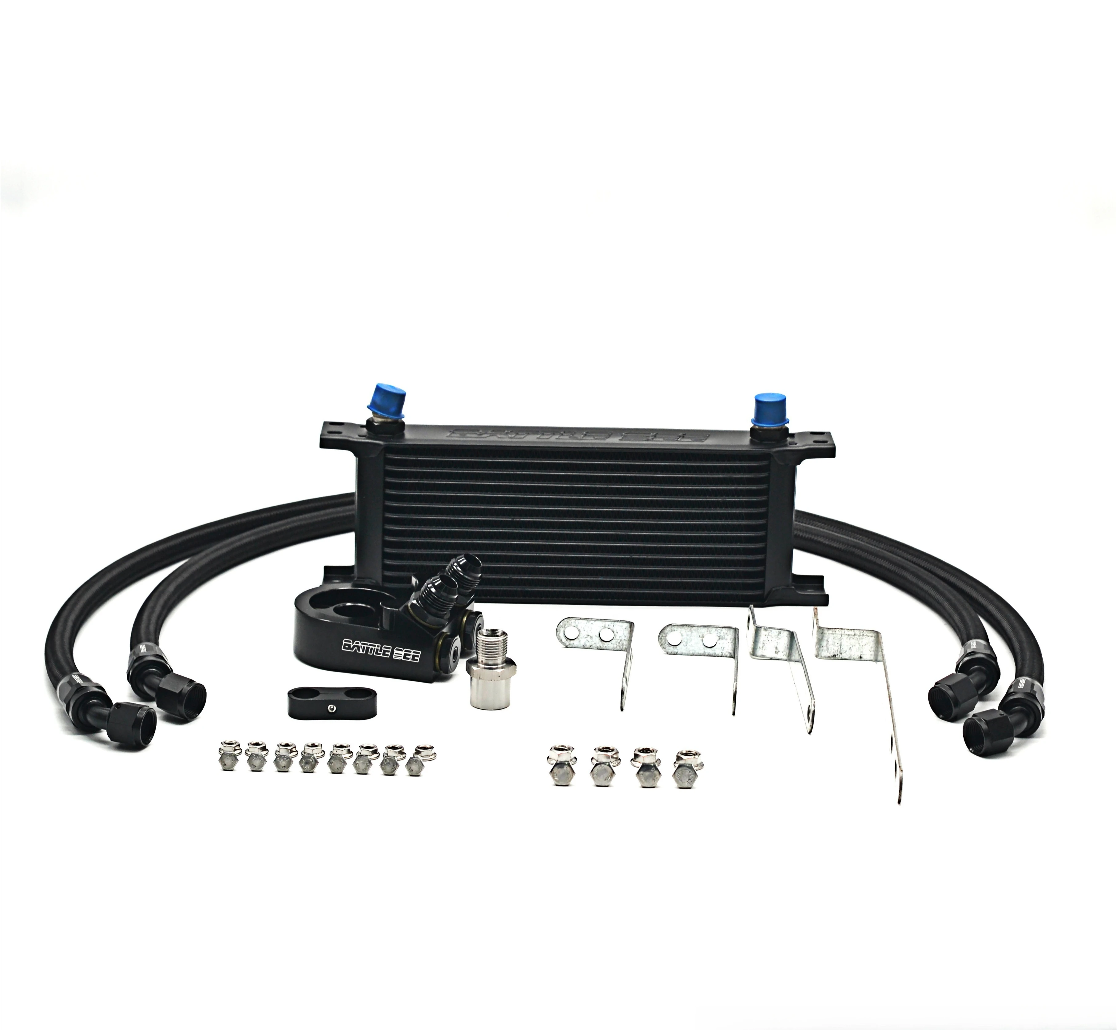 Modified Car Engine Black Radiator Oil Cooler Kit Thermostat Equipment for Volkswagen Audi EA211