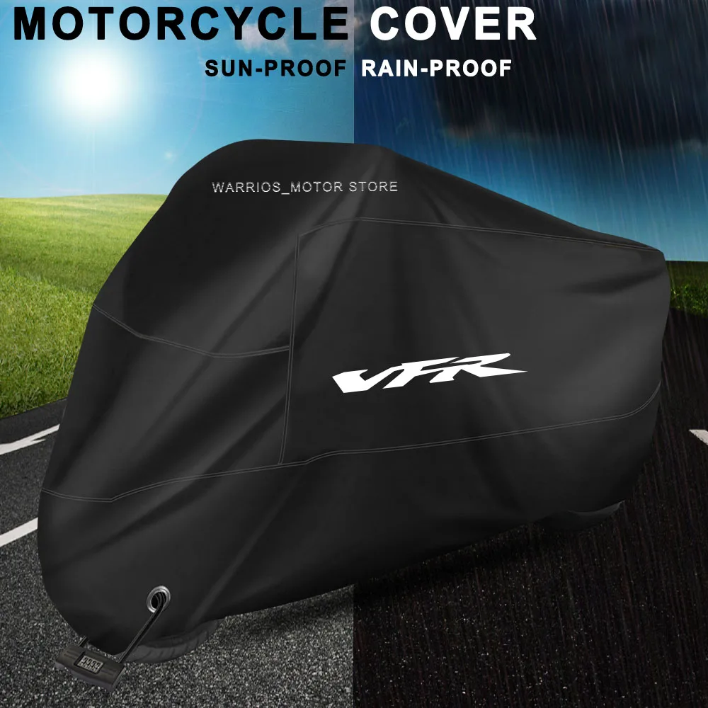 Motorcycle Cover Waterproof Uv Protective Outdoor Scooter Rain Cover For HONDA VFR 800 1200x VFR750 VFR800X VFR800F VFR1200x