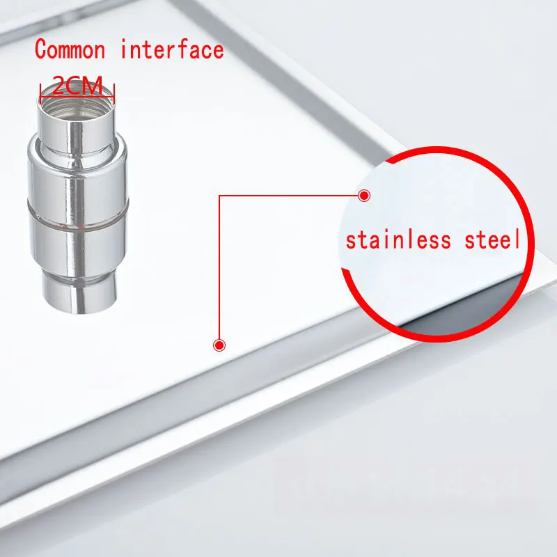 Rainfall Shower Head  stainless steel shower head 4/6/8/10/12 inch top shower bathroom shower head square and round shower head