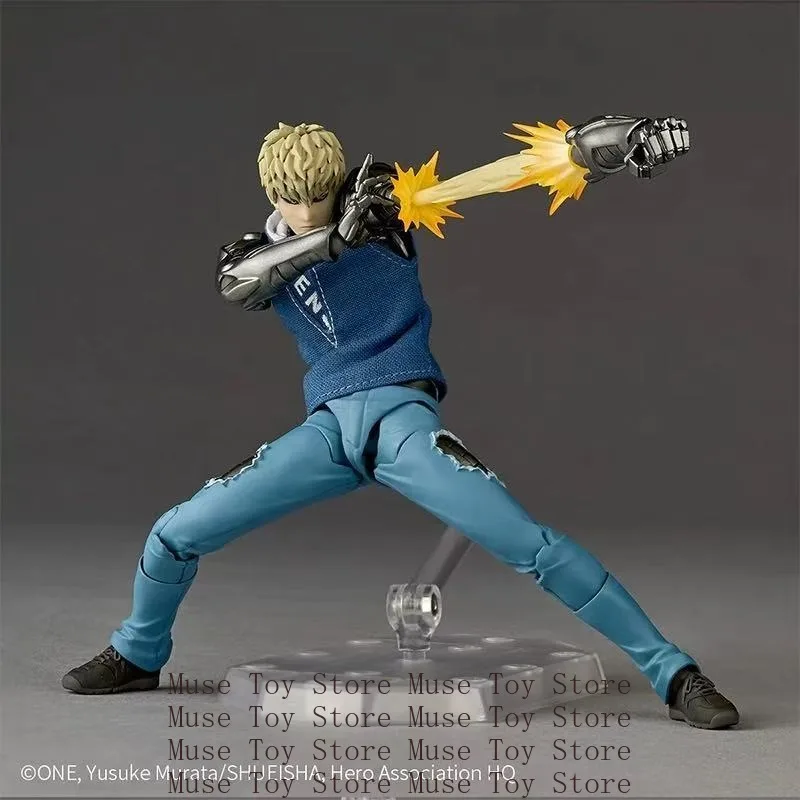 오리지널 카이요도 레볼텍 어메이징 야마구치 제노스 원펀맨 16cm PVC 애니메이션 액션 피규어 컬렉션 모델 장난감 선물