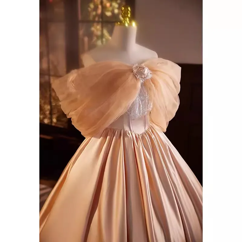 Immagine reale elegante Vestido De 15 abito Quincenaera con spalle scoperte abito da ballo con fiocco dolce 16 ragazza Prom abito da festa di compleanno formale