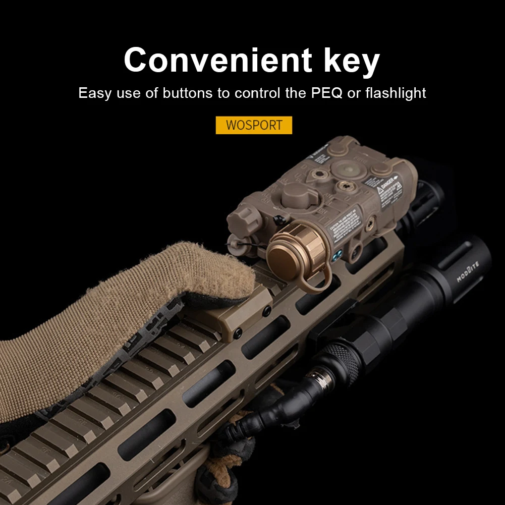 مفتاح ضغط عن بعد بزر MOD مع مجموعة أدوات تثبيت، مفتاح ضغط مصباح يدوي لسكك الحديدية M-lok Picatinny #4