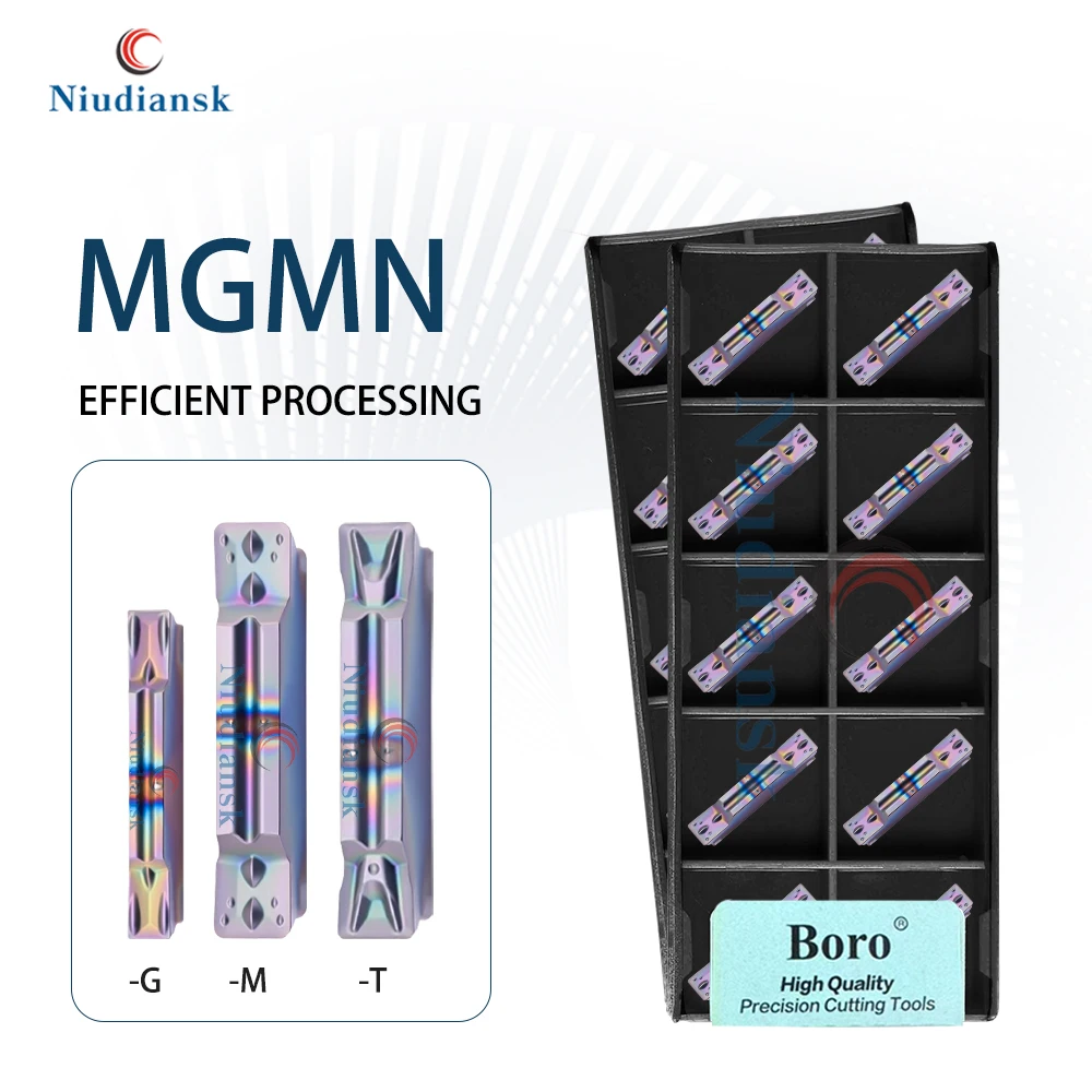 

MGMN200 250 300 400 500 G/T/M Slot Type TF618 Numerical Control Lathe Hardened Steel Colored Blade Slotting Blades Cutting Tools