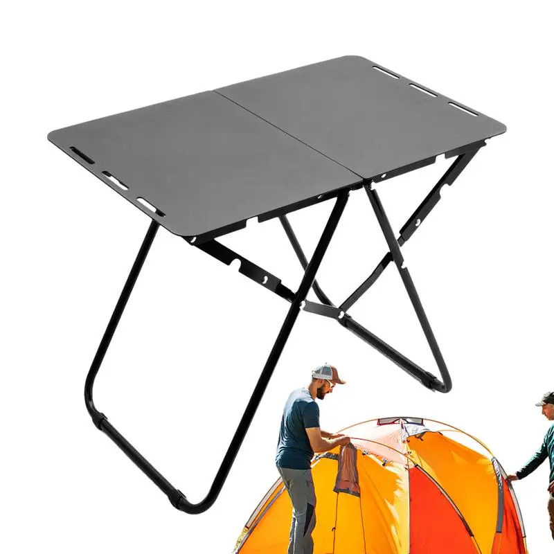 Aluminum Folding Table Aluminum Metal Outdoor Portable Table Lightweight Outdoor Table For Picnic Camping Beach And Barbecue