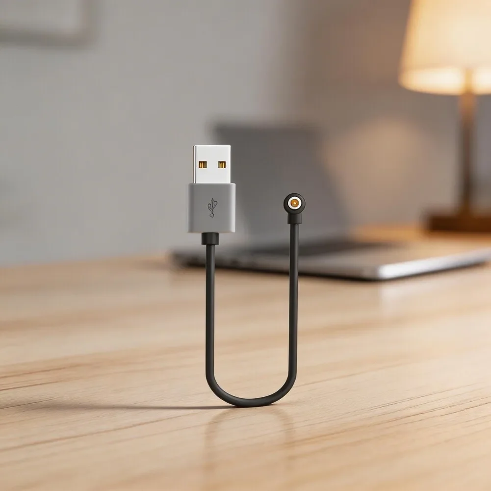 2 Pack Magnetic Charging Cable Compatible with For Smart Ring Devices Using Standard 4.0mm Round Charging Interface