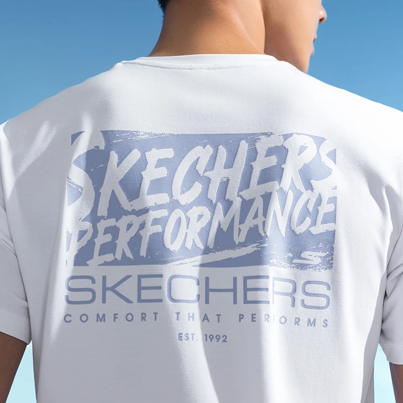 

Skechers Men Summer T Shirts Man Gym Sports Running Gym Workout Fitness Training T Shirt Tops Mens Quick Dry Jersey Sportswear