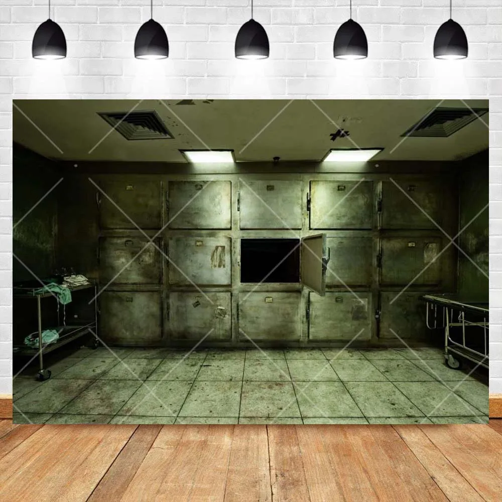 Halloween Abandoned Hospital Scary Patient Morgue Aldult Kid Party Room Banner Backdrop Custom Kid Decor Photo Studio Background