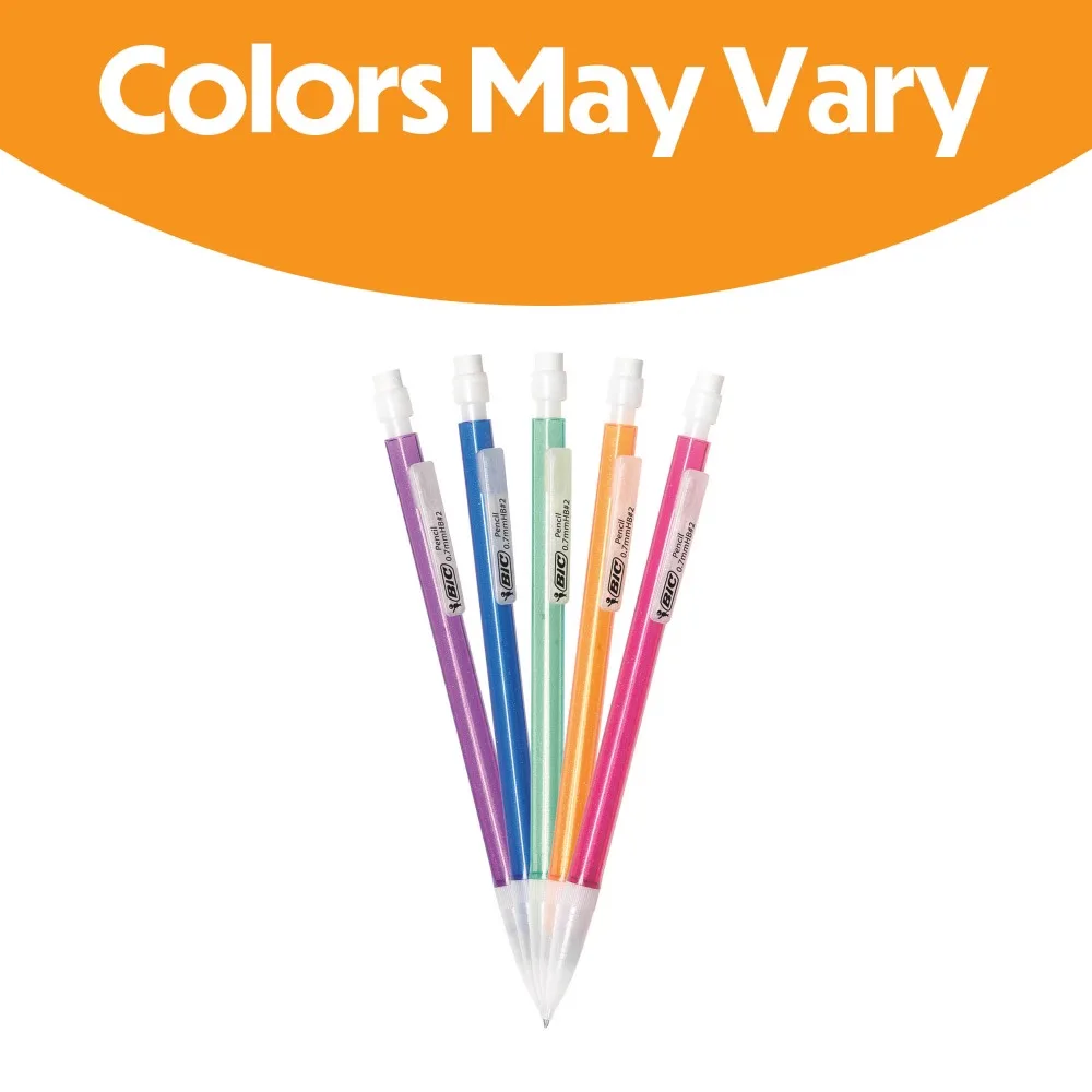0.7mm Mechanical Pencils 24-Pack No.2 Lead for School Office Drawing Writing Supplies Bulk Set Assorted Barrel Colors view 4