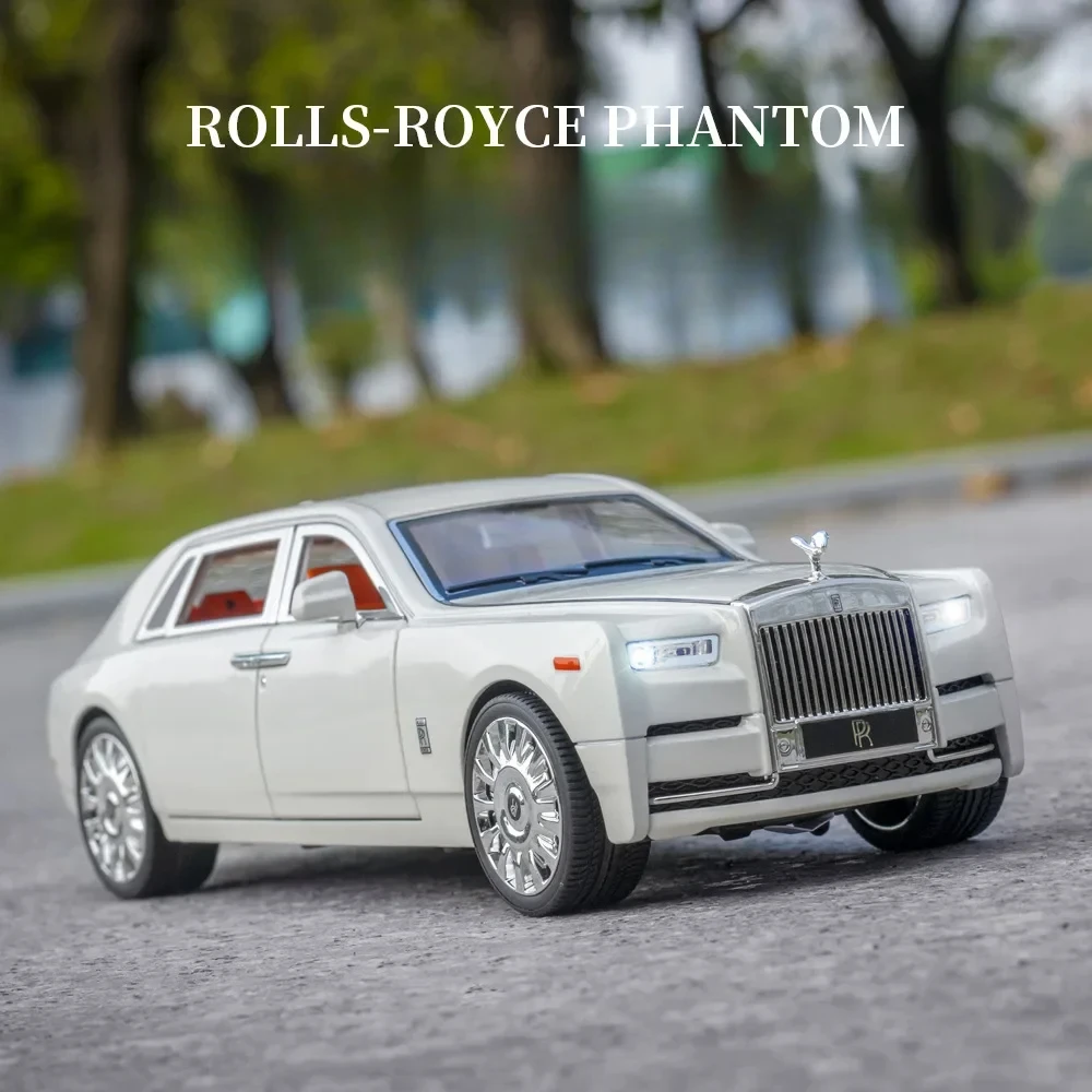 

1:20 Rolls Royce Phantom, литая под давлением модель автомобиля из металлического сплава, откатный звук, свет, автомобиль, детская подарочная коллекция A447