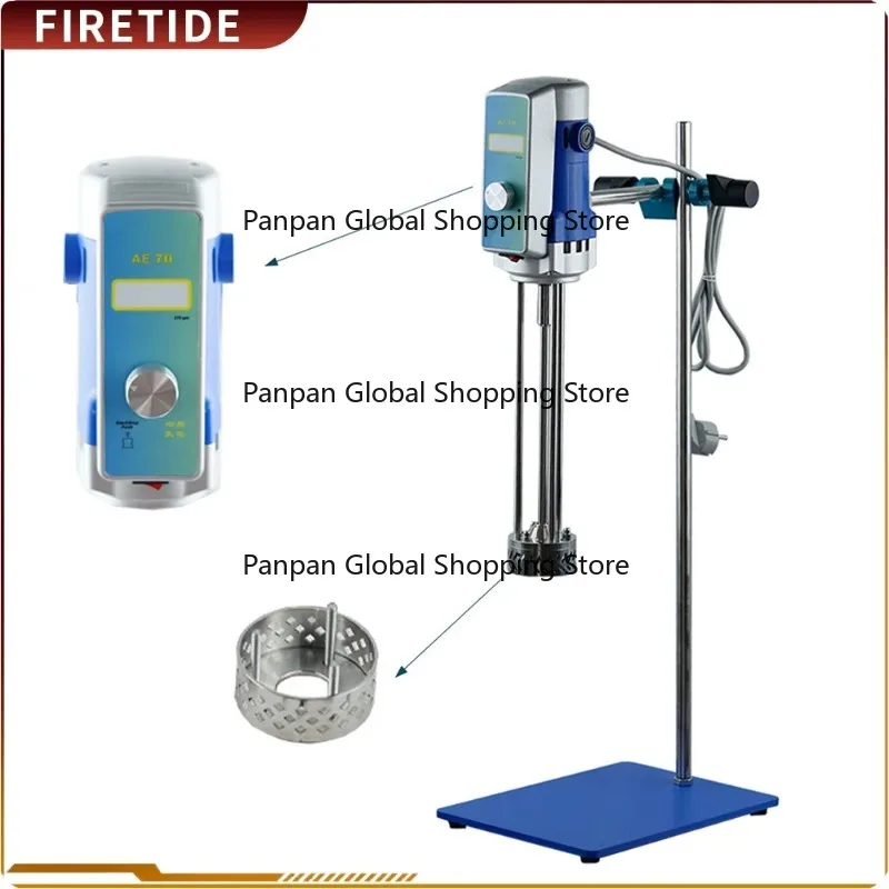 

AE-70 High Shear Disperser Emulsifier Homogenizer Mixer Machine for Paste Fiber Emulsification with Working Head