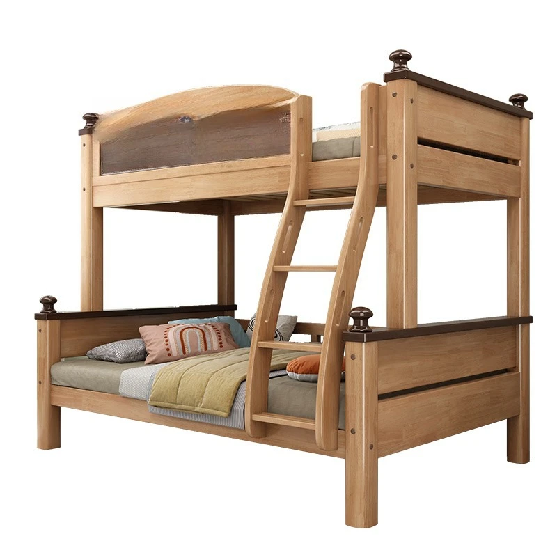 

All solid wood high and low mother and child small apartment upper and lowe two-layer combination