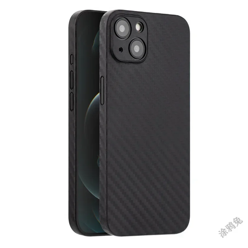 0.3mm ultra thin phone case For iPhone 16 15 14 13 12 11 Pro Max Mini case cover protective Carbon brazing texture PP